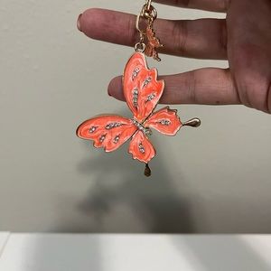 BUTTERFLY BAG CHARM/KEYCHAIN NWT